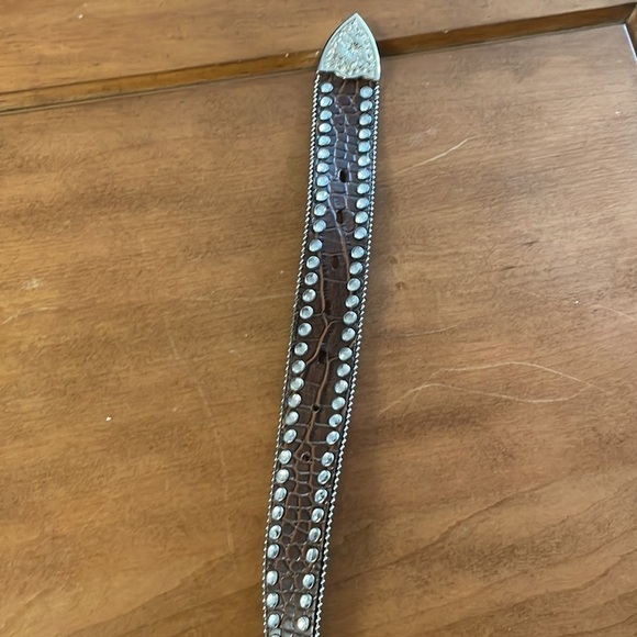 BLAZIN Roxx NWOT Genuine Leather Belt Size Medium main image 9